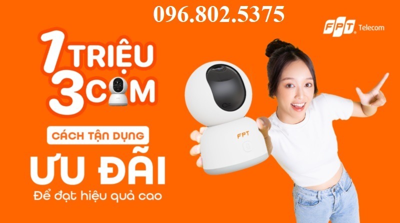 Khuyến mại camera FPT 1 triệu 3 cam