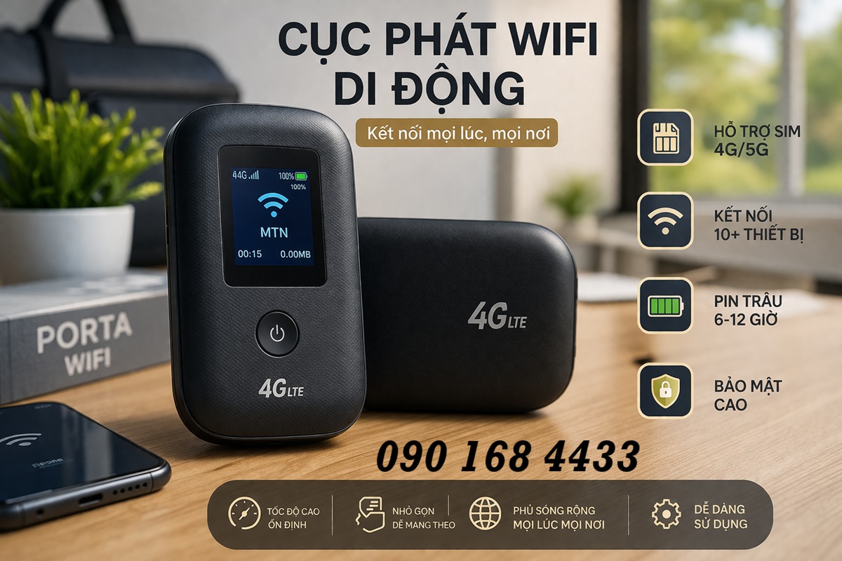 Cục phát wifi di động giá chỉ từ 399k